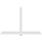 Ekena Millwork Eugene Architectural Grade PVC Gable Bracket, 108"W x 72"H x 4"D x 6"F, 16/12 Pitch GBP108X72X0406EUG00 - alternate 3